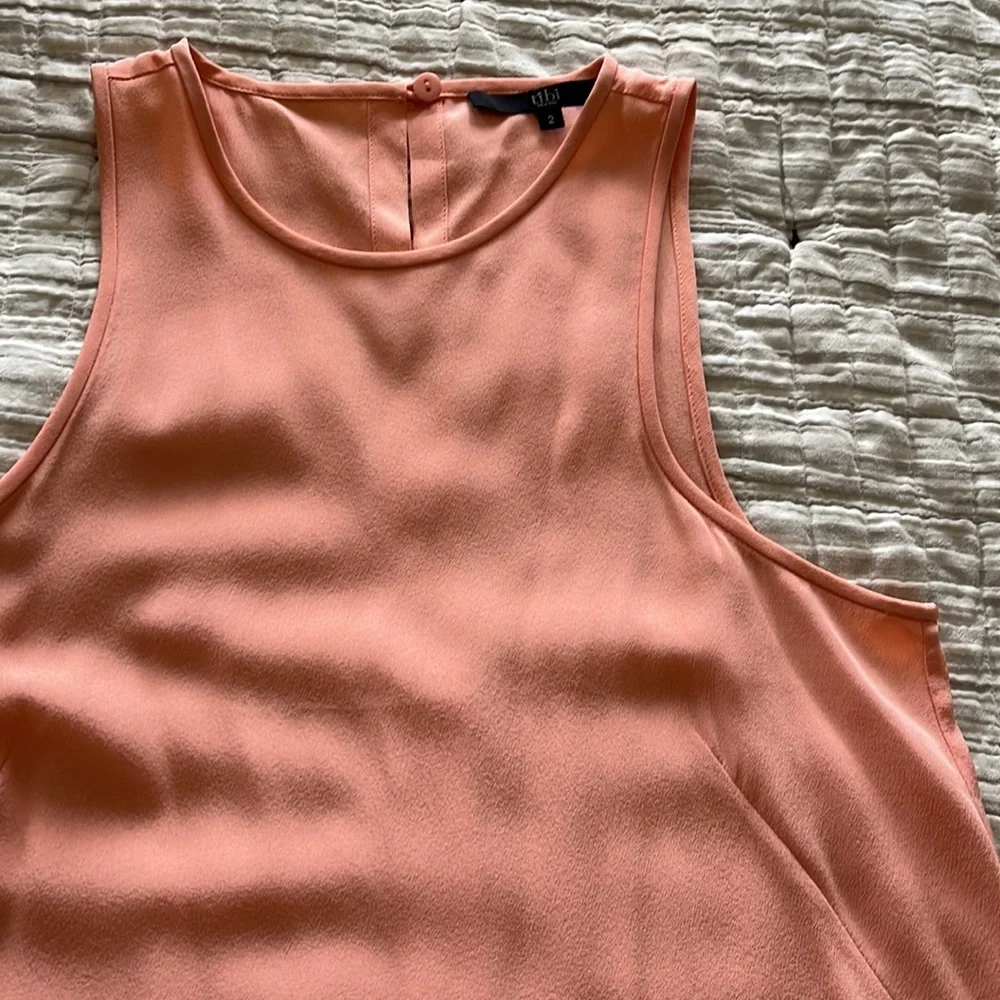 Gorgeous peach Tibi silk tank! - Picture 3 of 5